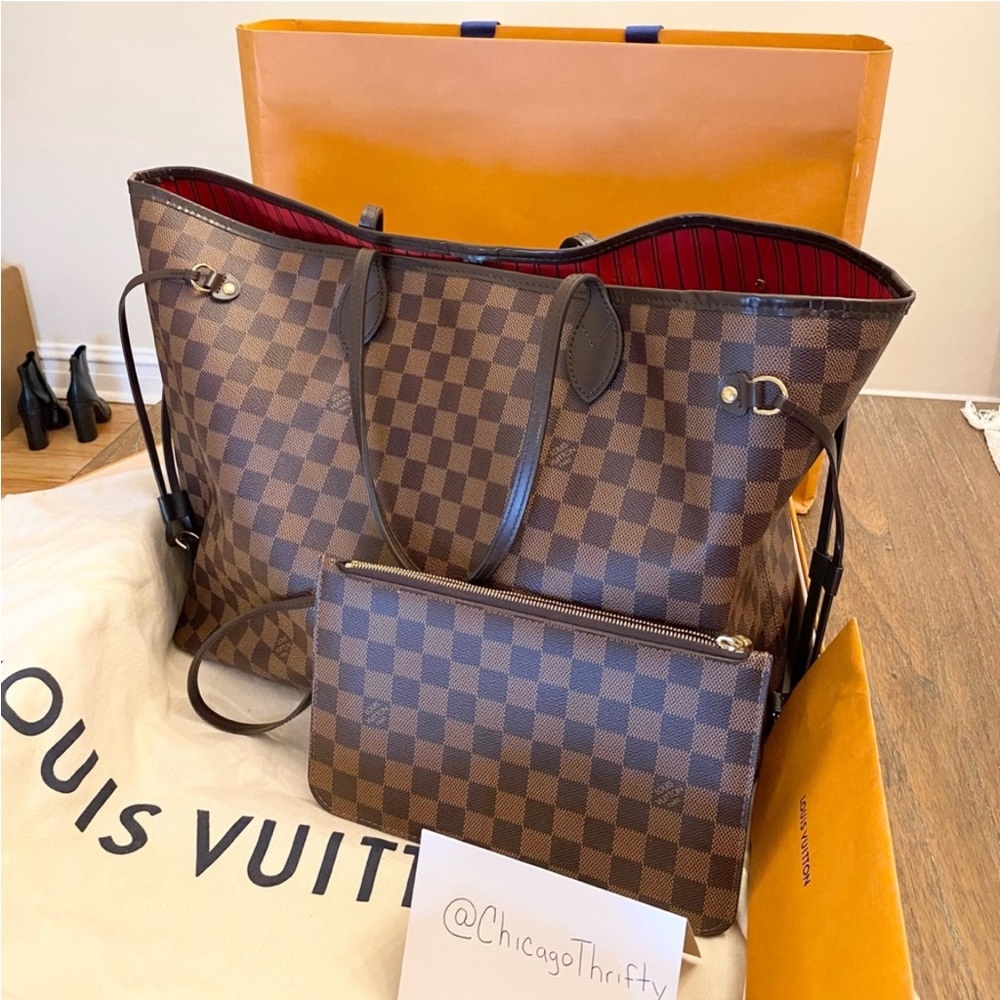 Louis Vuitton Neverfull Damien GM with Wristlet